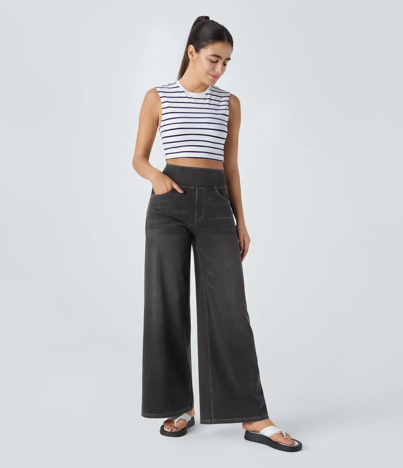 Eva | Pantalones cómodos y elásticos de talle alto