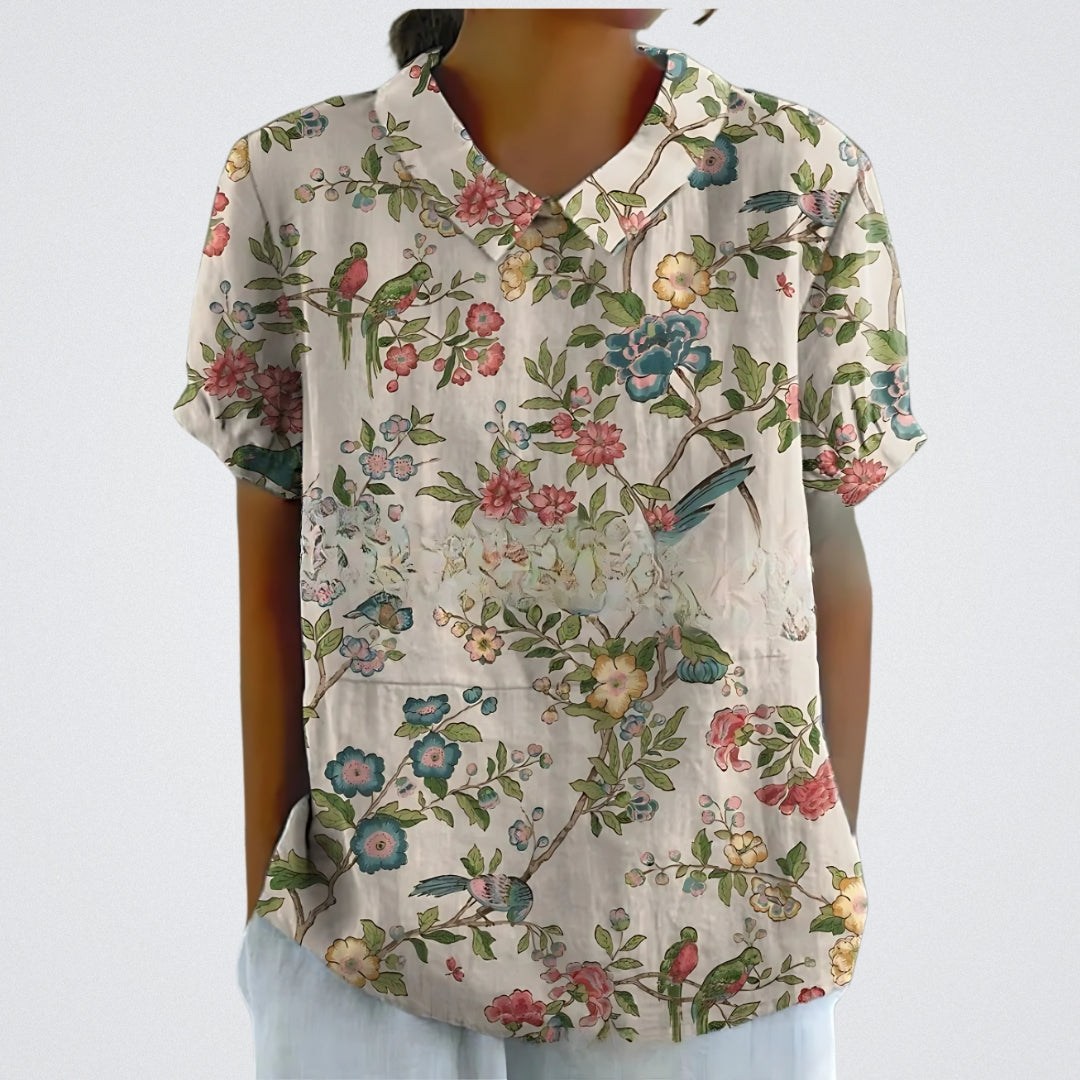 Fabiana™ | Elegant Blomsterbluse