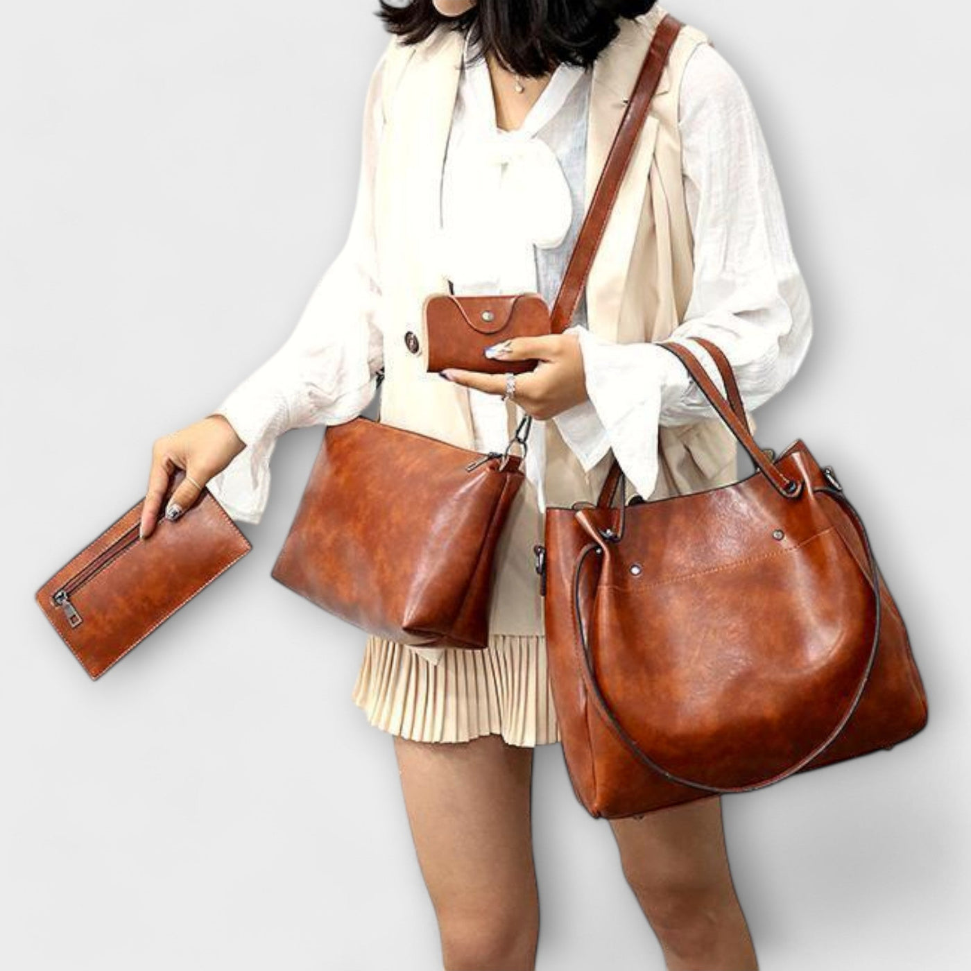Azura - Set de 4 bolsos vintage