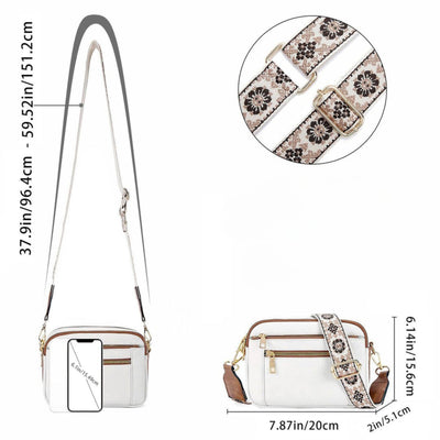 Sharena | Bolso de hombro con correa floral
