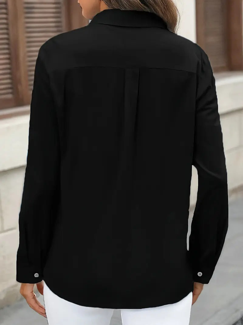 Camisa de algodón con bolsillos