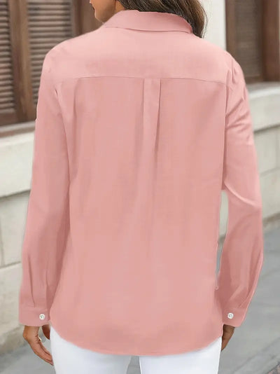Camisa de algodón con bolsillos