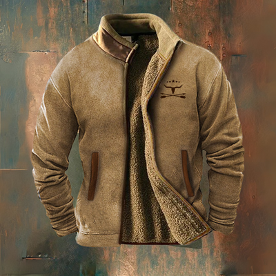 Chaqueta de forro polar informal para hombre