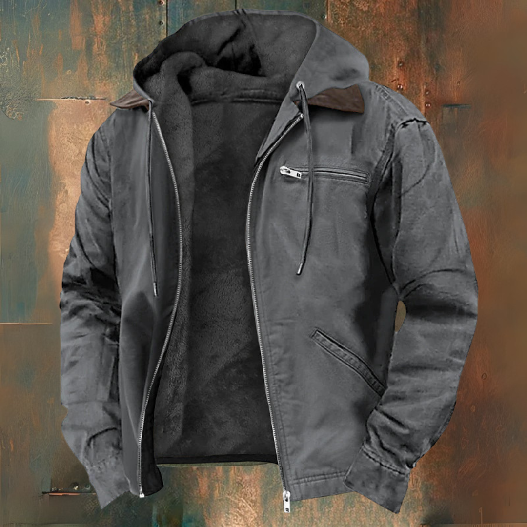 Chaqueta-chaleco con cremallera y capucha