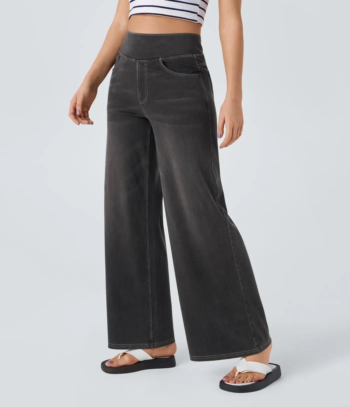 Eva | Pantalones cómodos y elásticos de talle alto