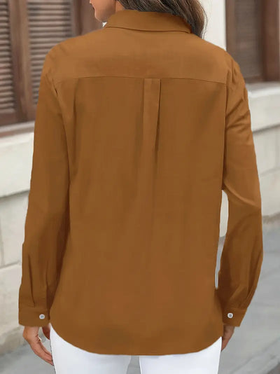 Camisa de algodón con bolsillos