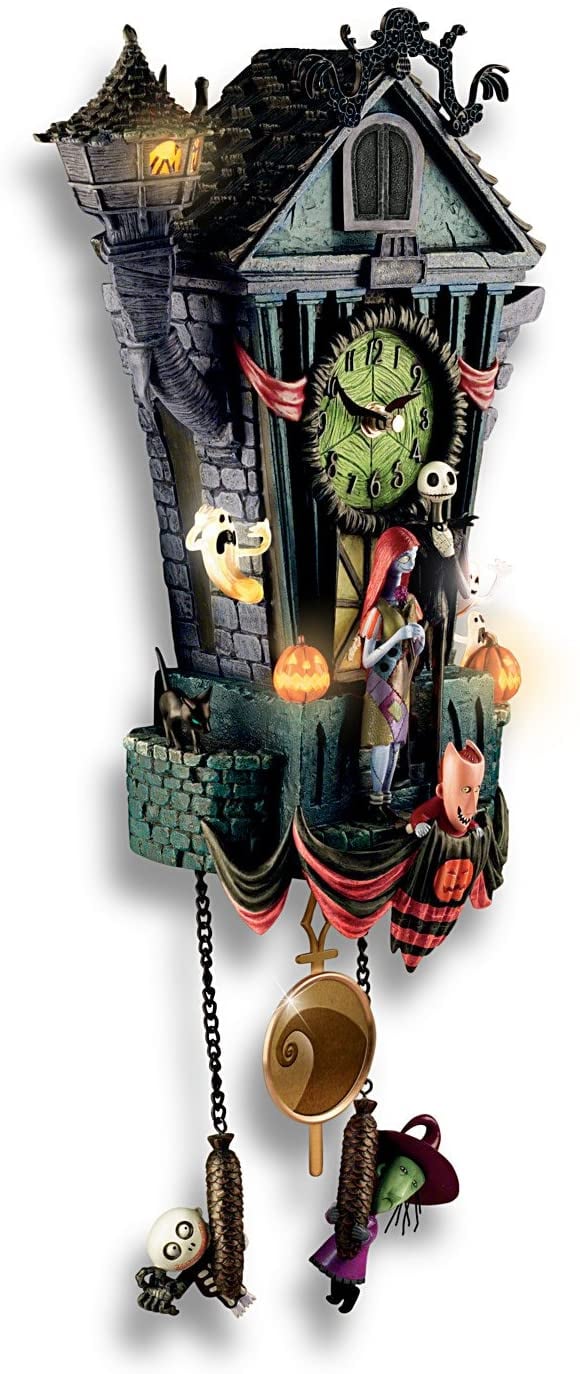 HallowClock - Reloj de pared de Halloween, Pesadilla antes de Navidad