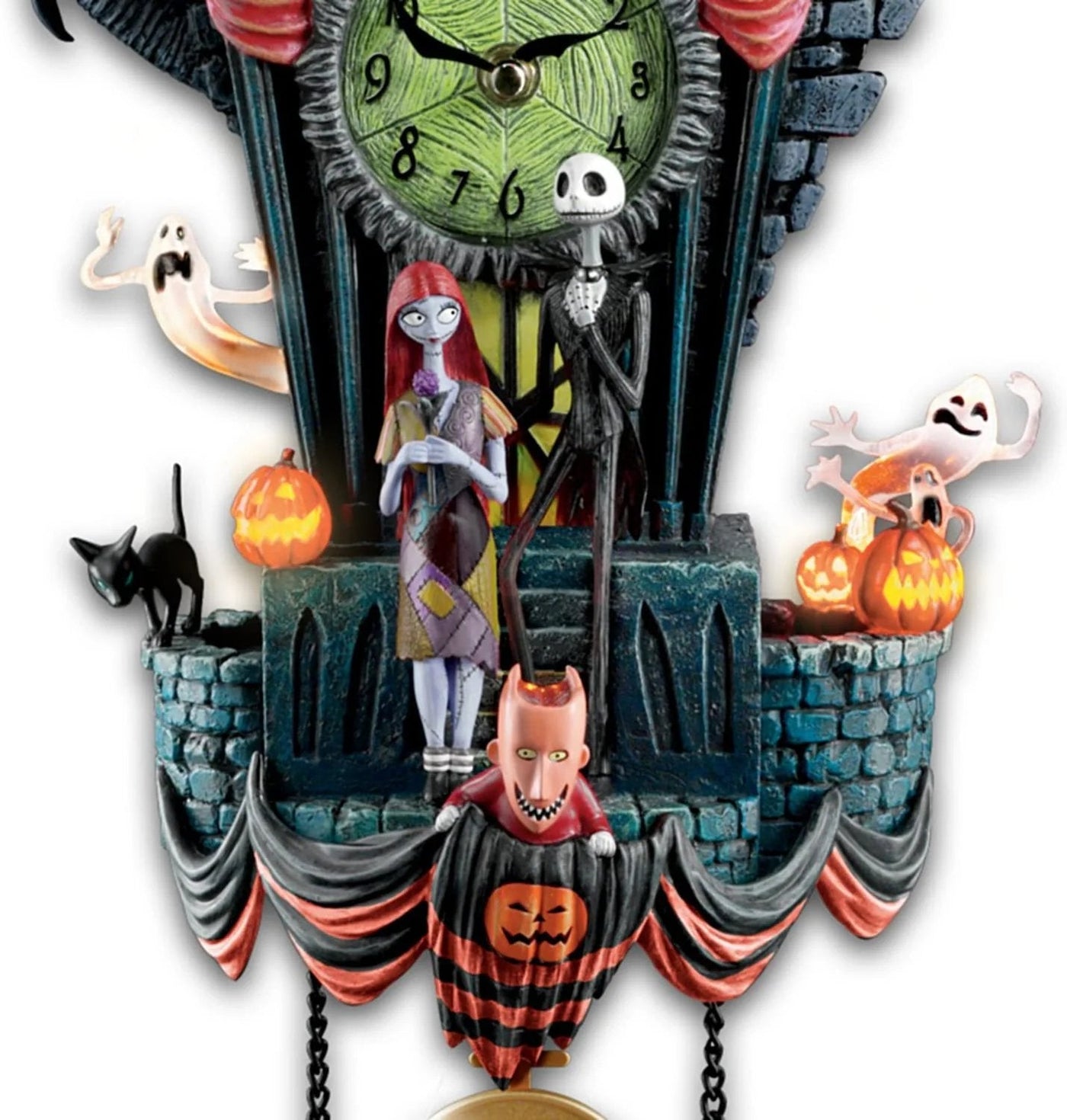 HallowClock - Reloj de pared de Halloween, Pesadilla antes de Navidad