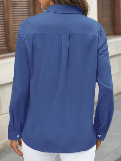 Camisa de algodón con bolsillos