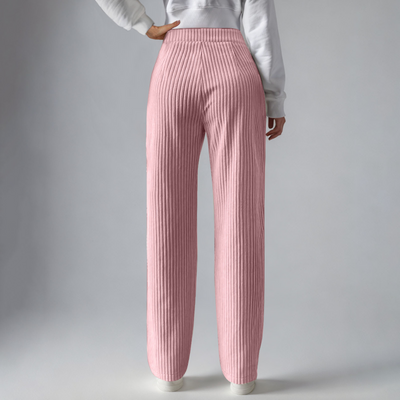 Everly – Pantalones de chándal de punto acanalado