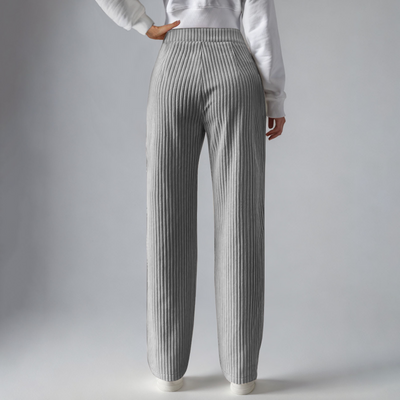 Everly – Pantalones de chándal de punto acanalado