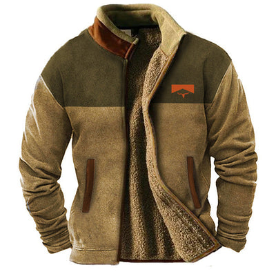 Chaqueta de forro polar casual para hombre
