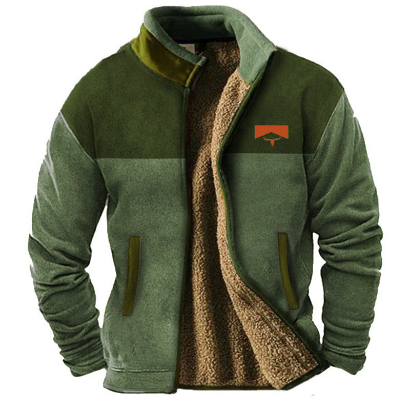 Chaqueta de forro polar casual para hombre