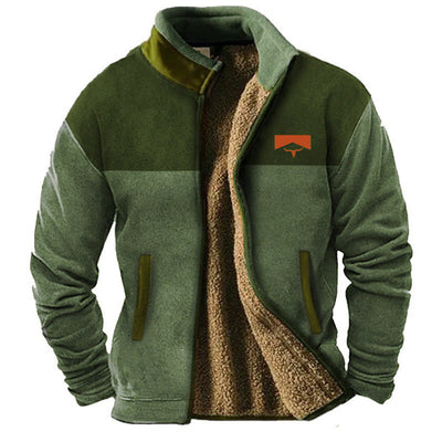 Chaqueta de forro polar casual para hombre