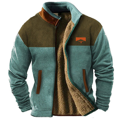 Chaqueta de forro polar casual para hombre