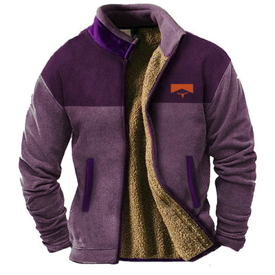 Chaqueta de forro polar casual para hombre