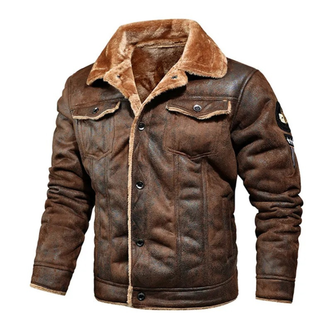Noxar™ | Chaqueta de cuero cálida y versátil