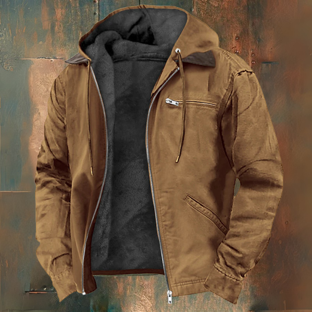 Chaqueta-chaleco con cremallera y capucha