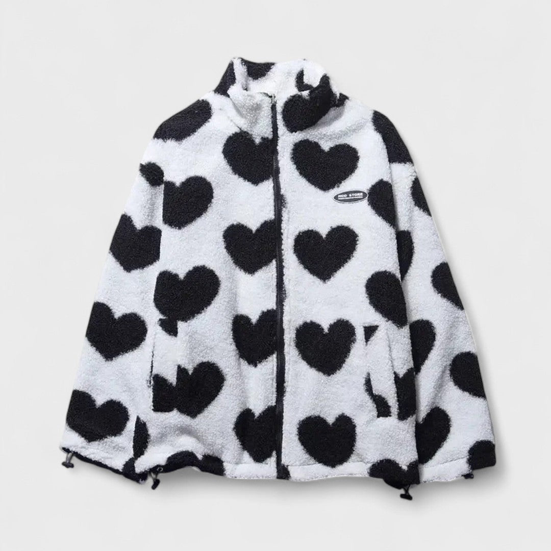 Katharina - Chaqueta reversible con corazón