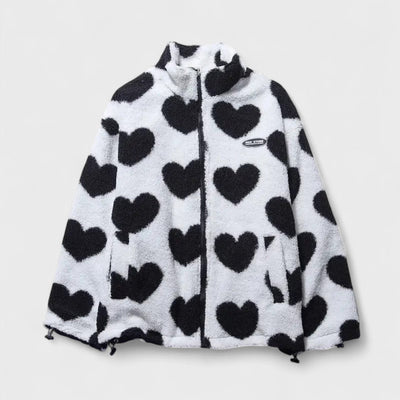 Katharina - Chaqueta reversible con corazón