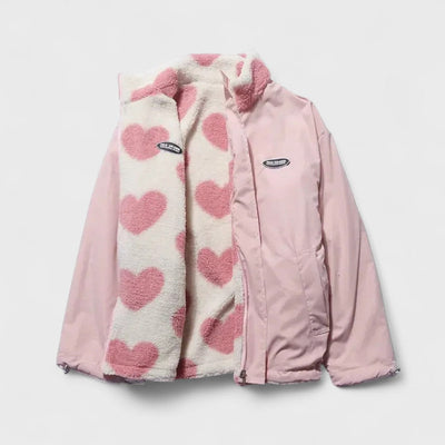 Katharina - Chaqueta reversible con corazón