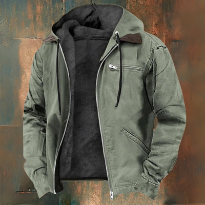 Chaqueta-chaleco con cremallera y capucha