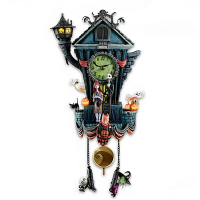 HallowClock - Reloj de pared de Halloween, Pesadilla antes de Navidad