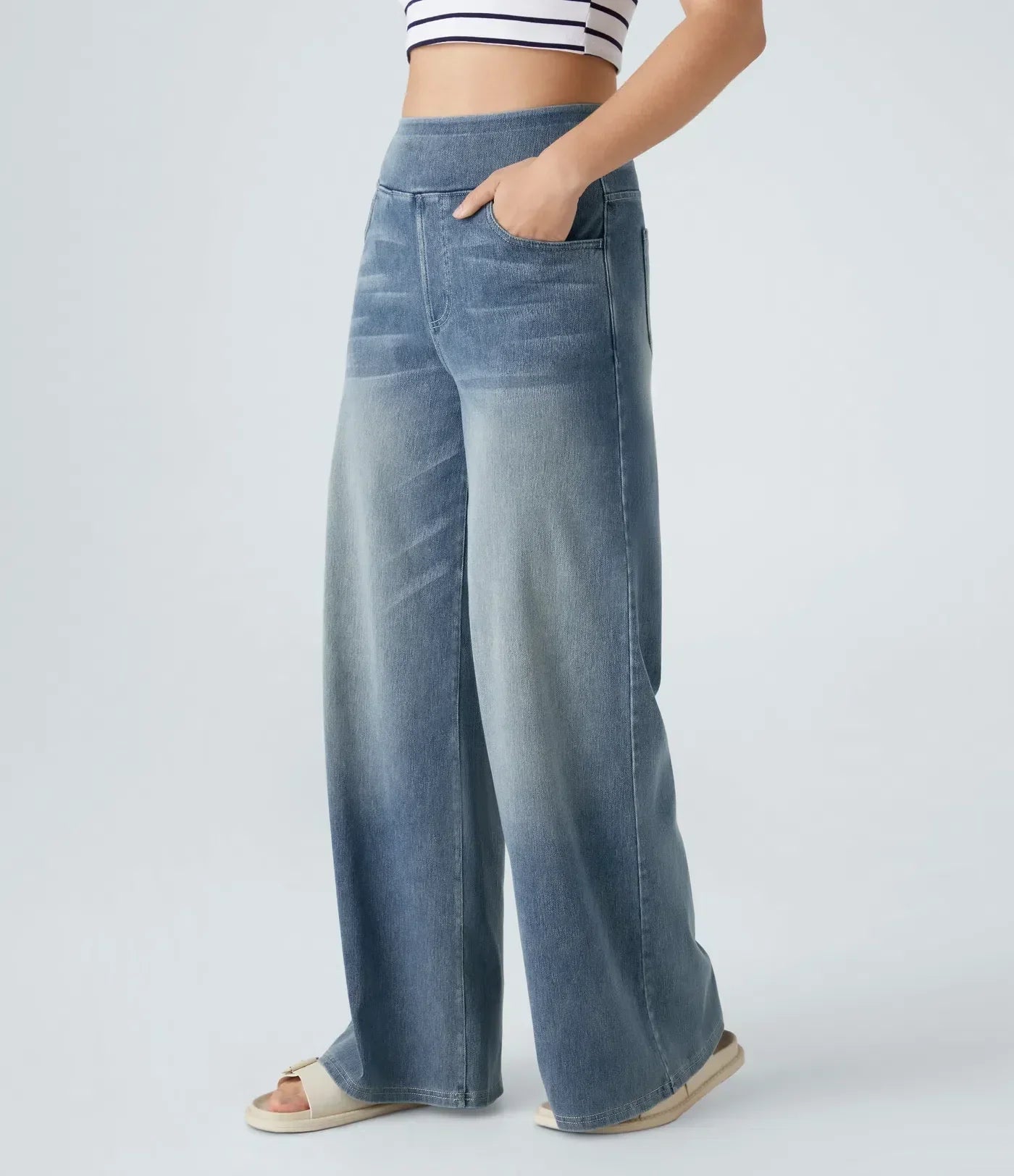 Eva | Pantalones cómodos y elásticos de talle alto