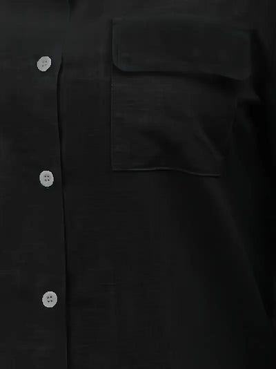 Camisa de algodón con bolsillos