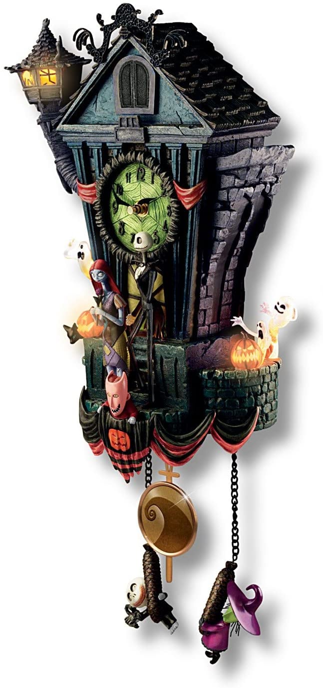 HallowClock - Reloj de pared de Halloween, Pesadilla antes de Navidad