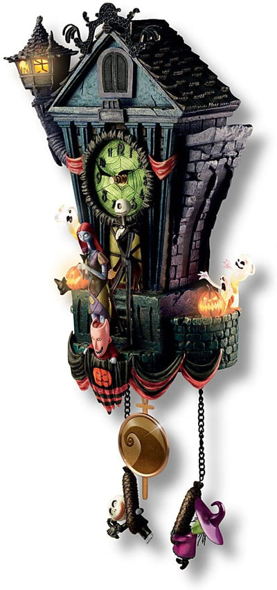 HallowClock - Reloj de pared de Halloween, Pesadilla antes de Navidad