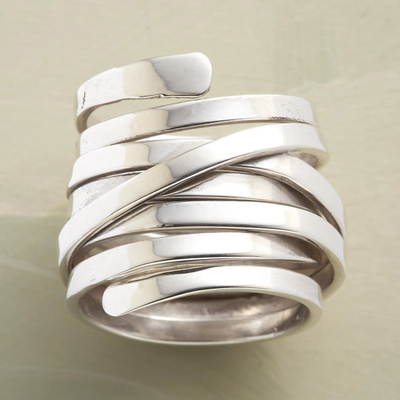 Bliss - Anillo vintage de plata maciza
