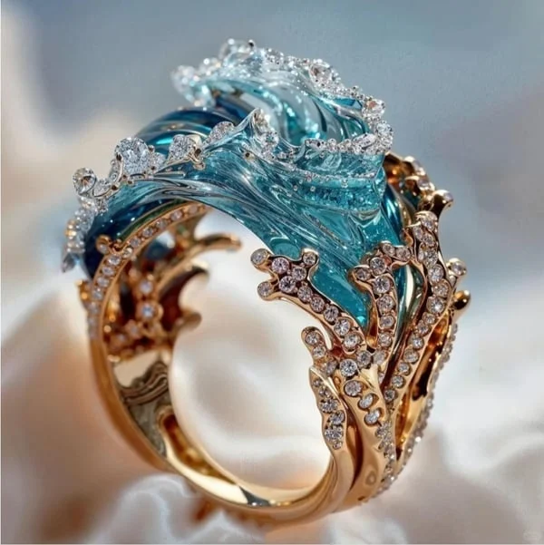 Anillo del compromiso del mar
