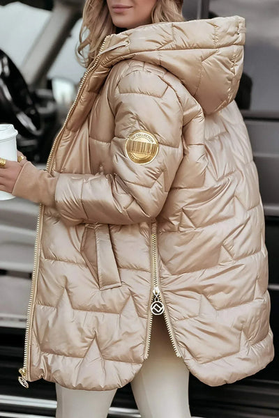 Anna™ | Abrigo de invierno elegante con capucha y acolchado