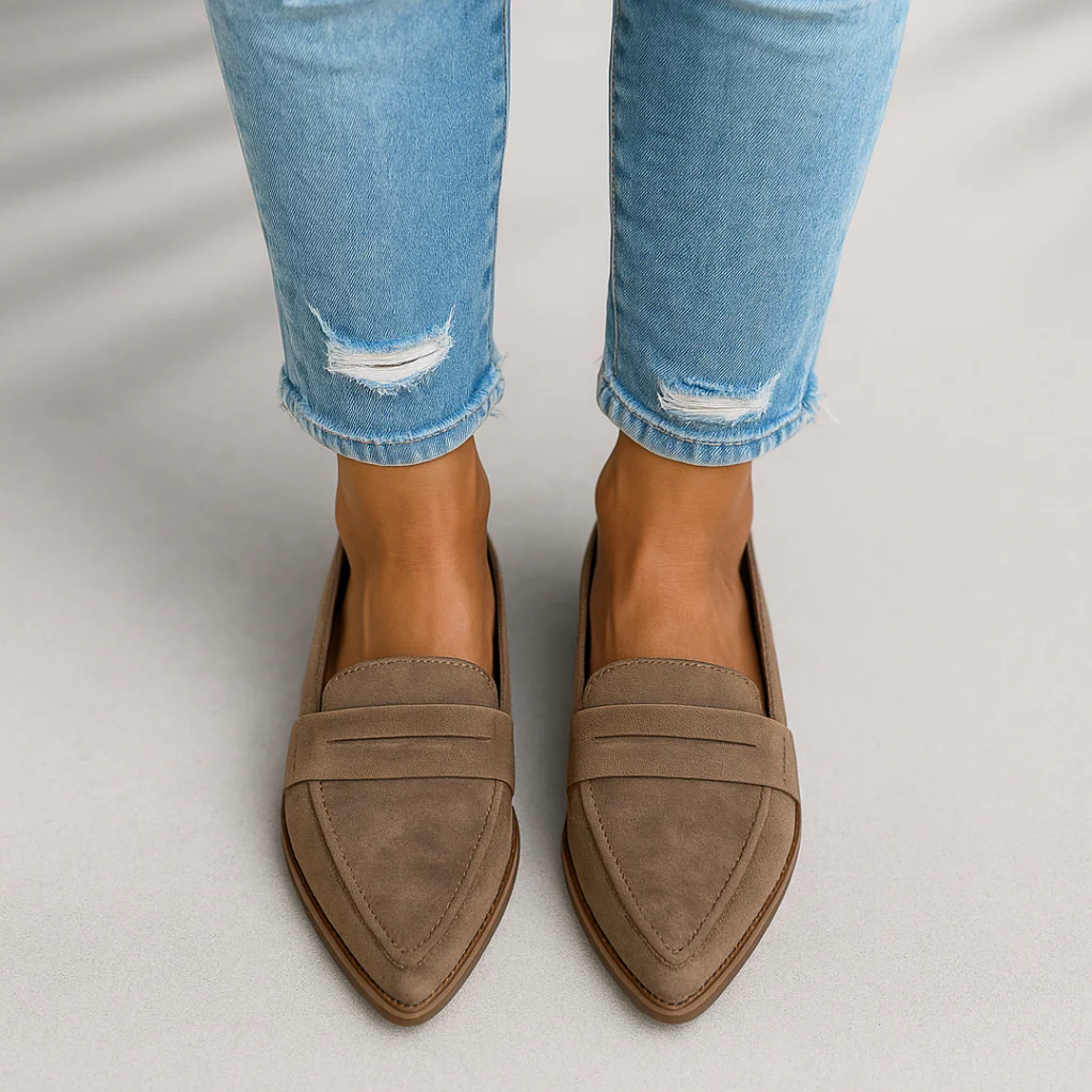 Rosa | Mocasines de cuero ortopédicos