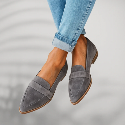 Rosa | Mocasines de cuero ortopédicos
