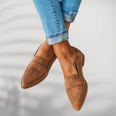 Rosa | Mocasines de cuero ortopédicos