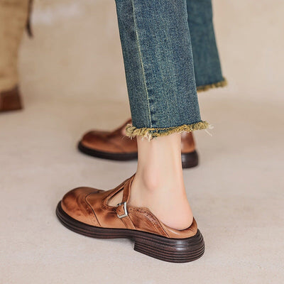 Élan Urbain™ | ELEGANTES MARY JANES DE CUERO