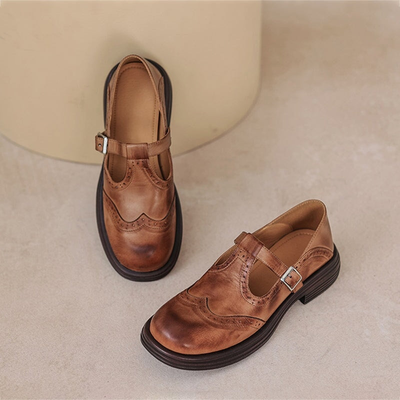 Élan Urbain™ | ELEGANTES MARY JANES DE CUERO