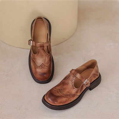 VELDA | Elegantes Mary Janes de cuero